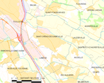 Map commune FR insee code 31506